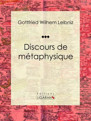 cover image of Discours de métaphysique